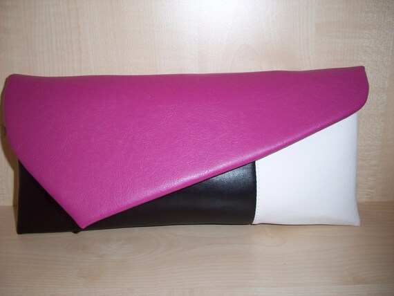 fuchsia pink clutch bag