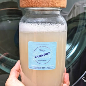 Laundry Concentrate by Tangie. Zero waste laundry soap. Makes 1 gallon liquid laundry detergent. Fragrance free. Baby laundry. Made in USA.