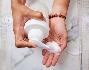 Navulling schuimende handzeepconcentraat, natuurlijk zero waste, per gallon. Tangie: