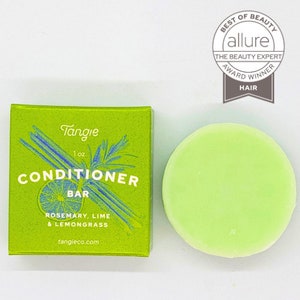 Conditioner Bars by Tangie. Zero waste. Made in USA. Scented & Unscented. Lasts for months even with daily use! Cruelty free certified.