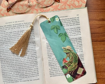 Bookmark - Froggie Picnic - Whimsical illustration