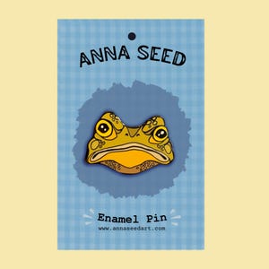 Enamel Pin - Gustav the Grumpy Toad
