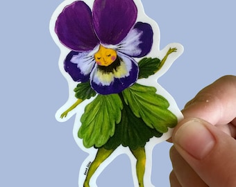 Sticker - Pansy Lady