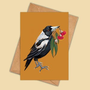 Greeting Card - Magpie