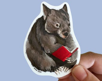 Sticker - Reading Wombat