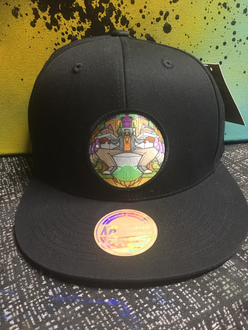 big and tall sized snap back Black Wizard throne hats
