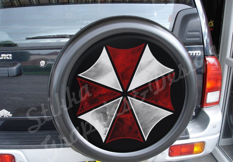 Umbrella Corporation Spare Tire Cover Sticker Kleur Vinyl Etsy