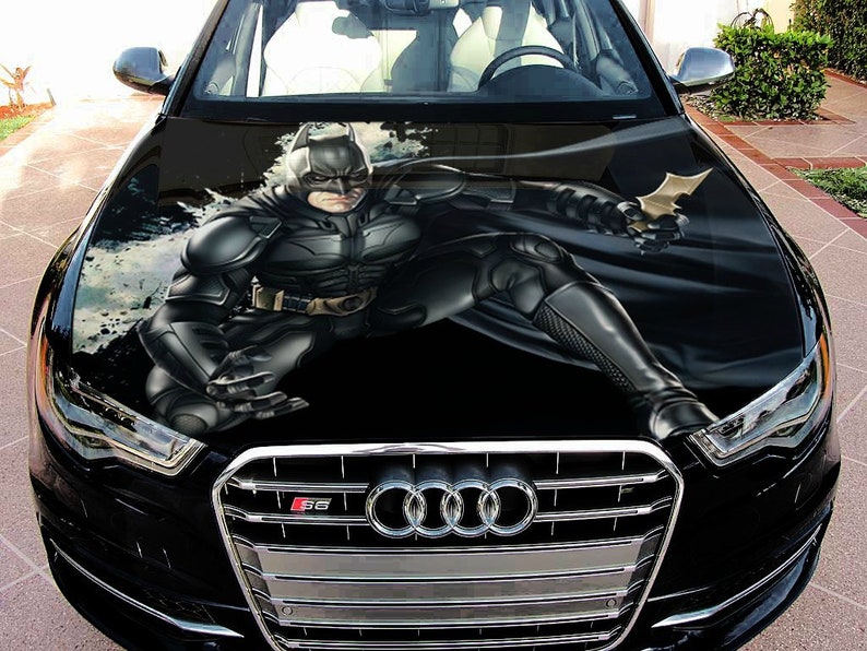 Vinyl Car Hood Full Color Graphics Decal Dark Knight Batman | Etsy