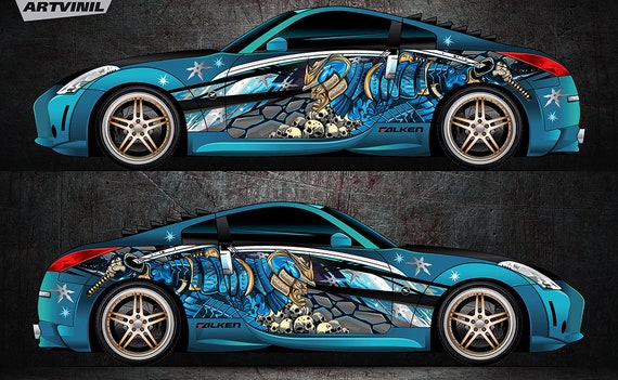 Car Side Full Color Vinyl Sticker 