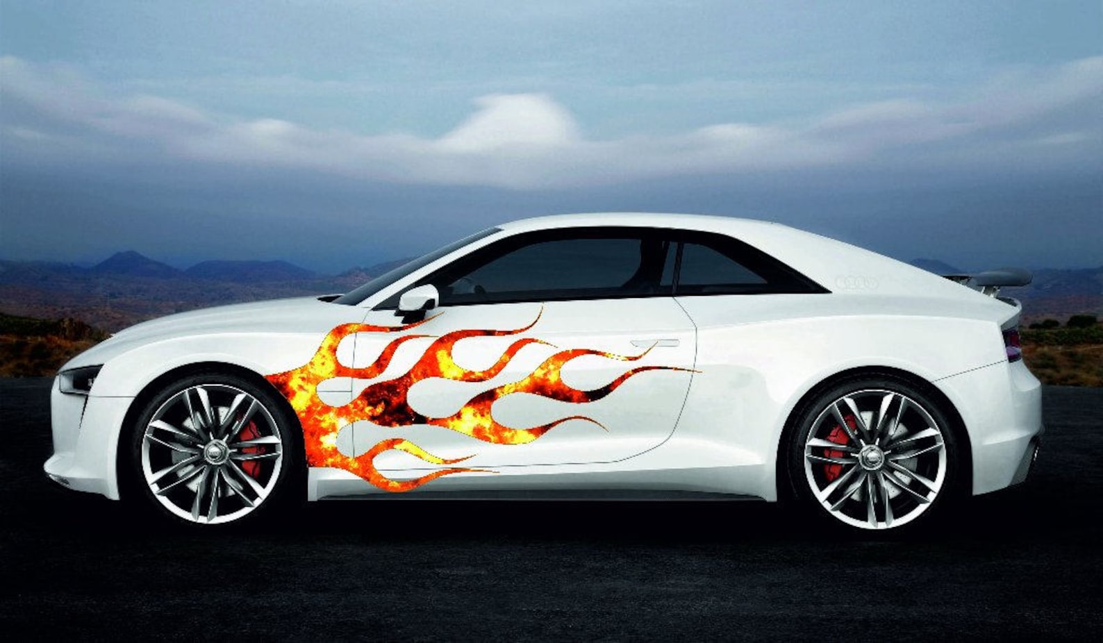 Vinyl Car Side Body Graphics Decal Sticker Full Color Flame Etsy
