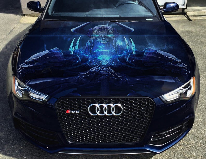 Vinyl Car Hood Wrap Full Color Graphics Decal Anime