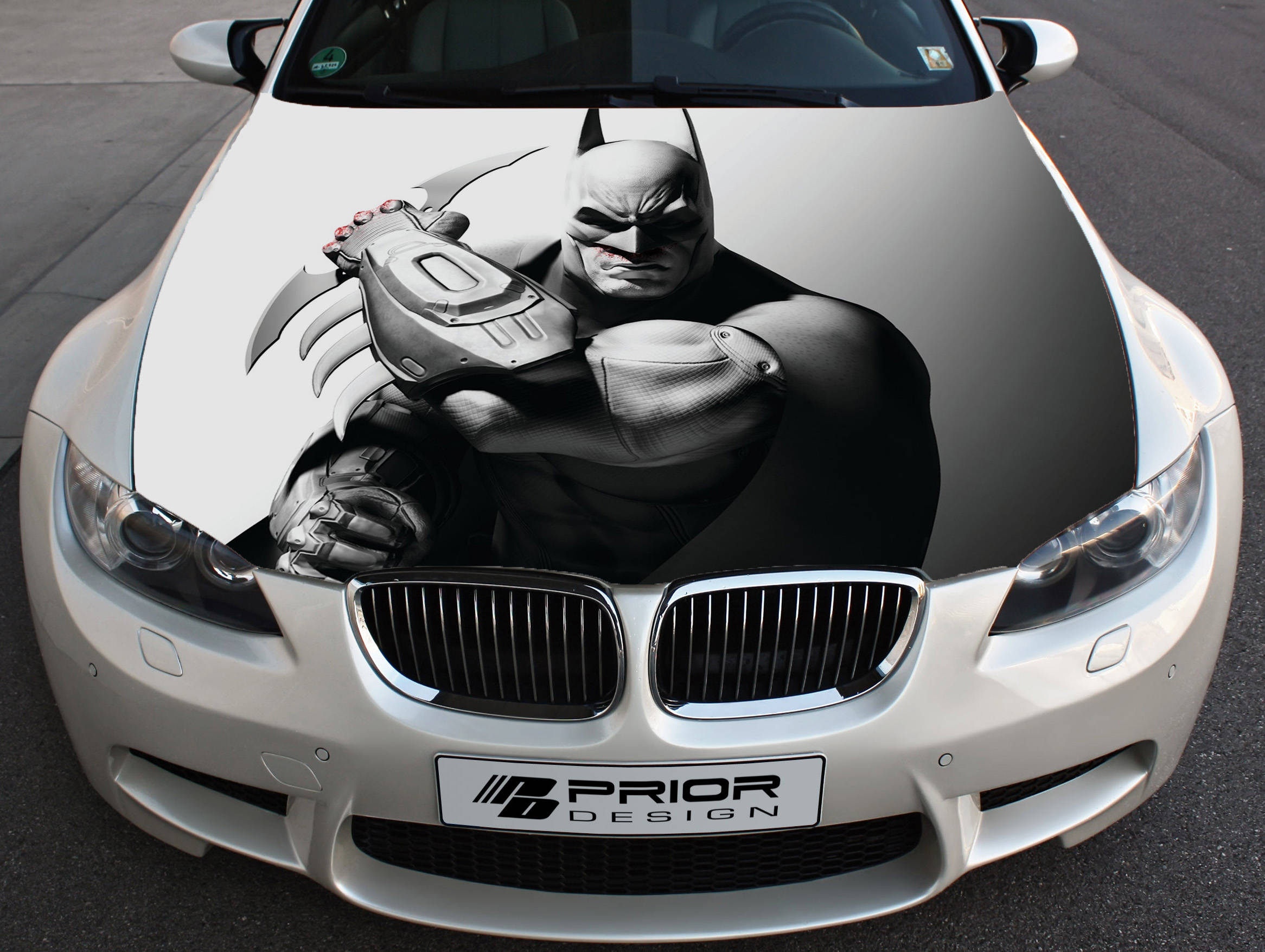 Vinyl Car Hood Full Color Wrap Graphics Decal Batman Arkham Etsy