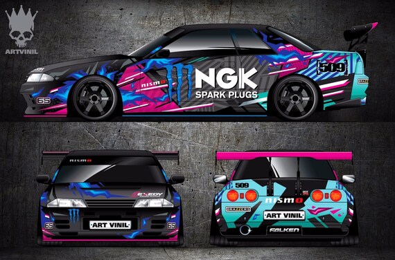 Featured image of post Japanese Drift Car Wraps 3 x a4 jdm sticker bomb sheet euro vinyl decal van car wrap japan drift laptop