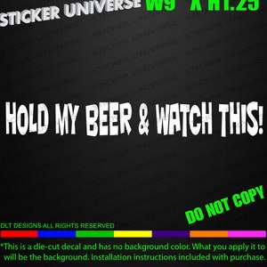 Sostenga Mi Cerveza Divertida Frase Meme Coche Ventana Etsy 366 imágenes más graciosas y divertidas recibidas por whatsapp (con vídeo). sostenga mi cerveza divertida frase