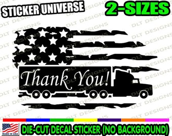 Semi Truck Decal Vinyl Decal Trucker Sticker Gift For Him TRUCKER DECAL Truck Driver Truck Yeah Decal Tractor Trailer Decal -
