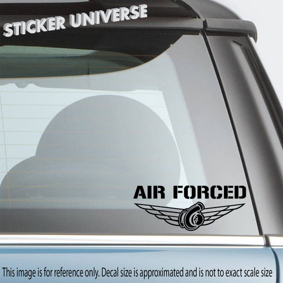 Because Boost Car Die Cut Window Bumper Windscreen Stickers Decals Turbo JDM 