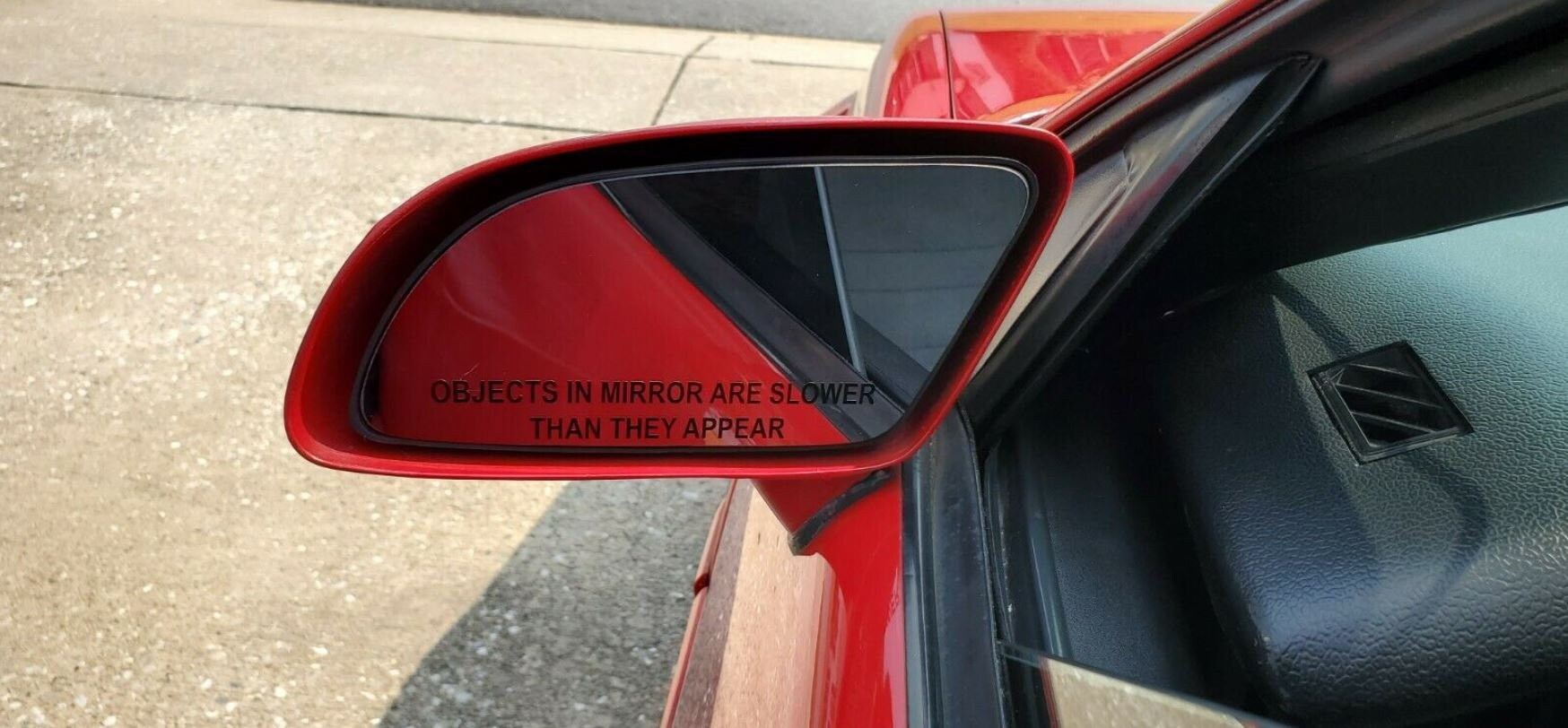 Objects in Mirror Are Cuter Than They Appear // Mirror Stickers / Vinyl  Sticker // Vinyl Name Decal // Car Decal for Women 