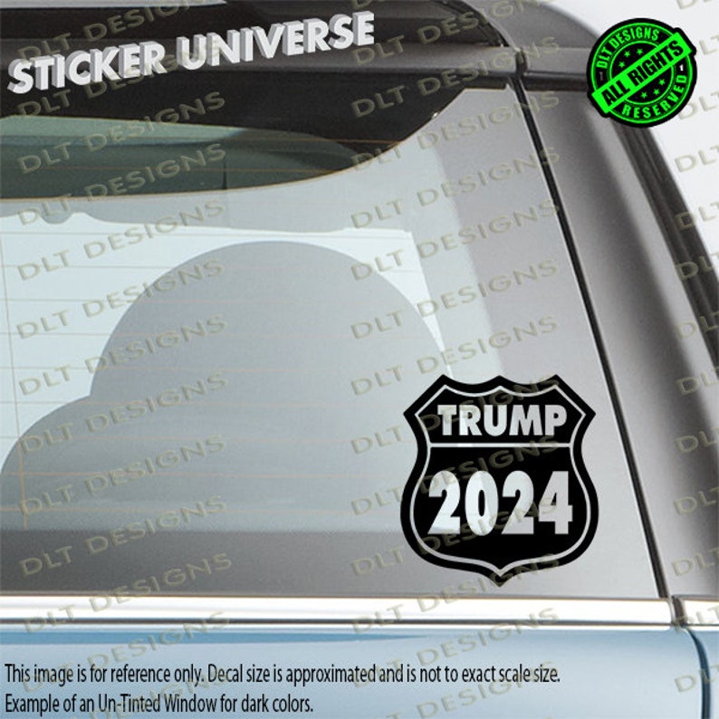 Trump 2024 Highway Sign Election Funny Window Decal Bumper | Etsy