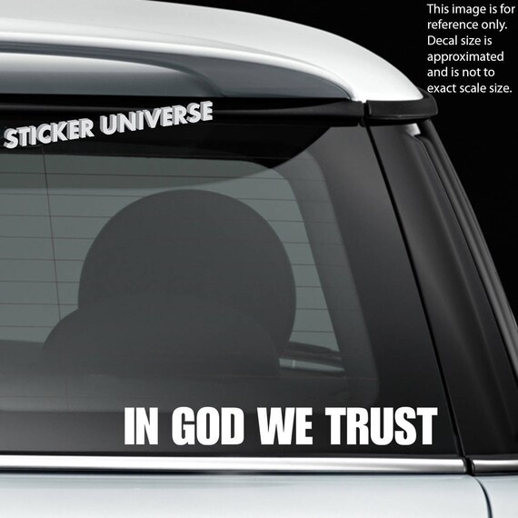 White Straight Conservative Christian Car Bumper Vinyl Sticker Decal