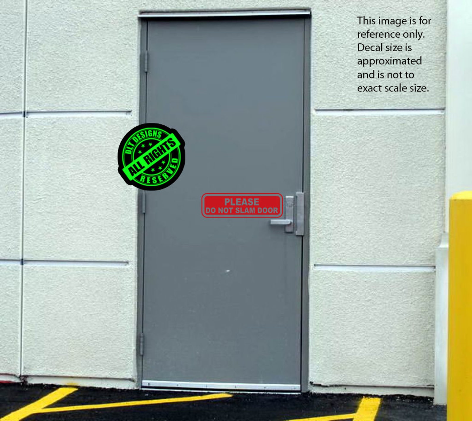 Please Do Not Slam Door Business Office Window Door Decal Etsy