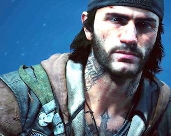 Deacon Temporary Tattoos. Days Gone Deacon St John Designs for Cosplayers