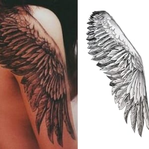Wings Large Temporary Tattoo for Cosplaying image 1