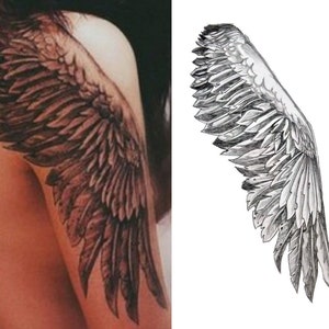 Wings Large Temporary Tattoo for Cosplaying image 1