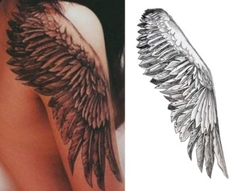 Wings Large Temporary Tattoo for Cosplaying