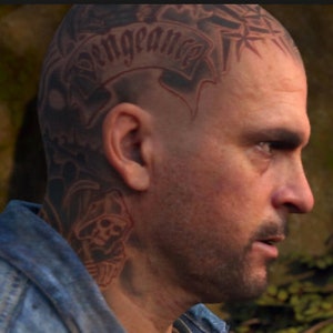 Boozer Temporary Tattoos, William Gray from Days Gone Head Designs for Cosplay