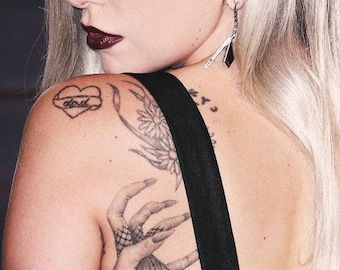Lady Gaga Cosplay Temporary Tattoos. Gaga&#39;s inspired tats