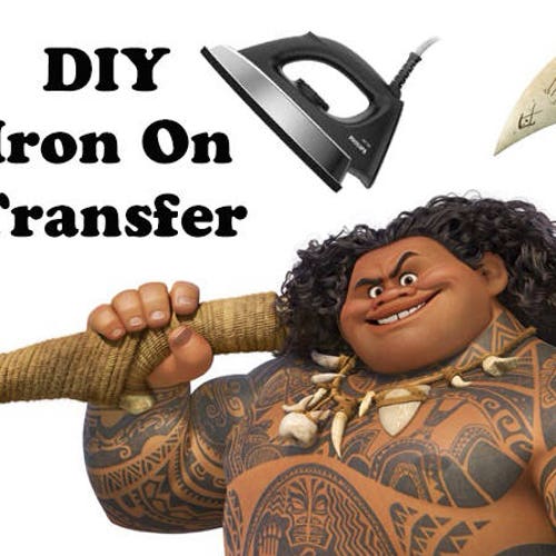 Iron On Transfer Maui Moana Halloween Costume Diy For Babies Etsy Uk