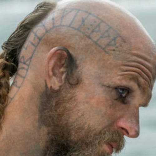 Floki Head Tattoo Vikings for Cosplay. Custom Made to Order. Etsy