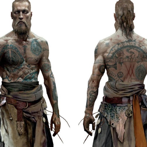 Baldur From God of War Temporary Tattoos for Cosplayers. Arms - Etsy Baldur From God of War Temporary Tattoos for Cosplayers. Arms - Etsy