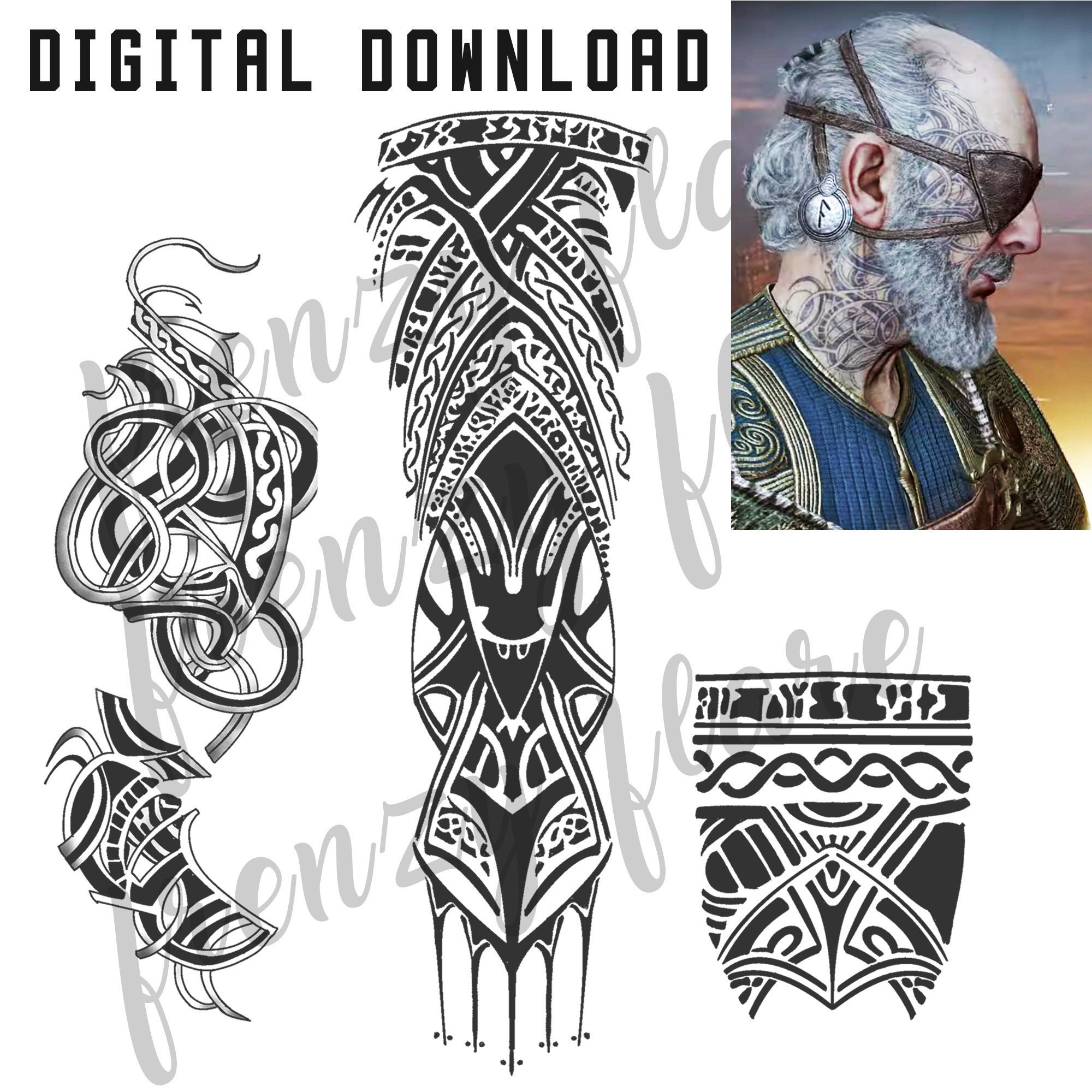 DIGITAL DOWNLOAD. Odin GOW Designs for Cosplayers, Print from Home. Instant  Access