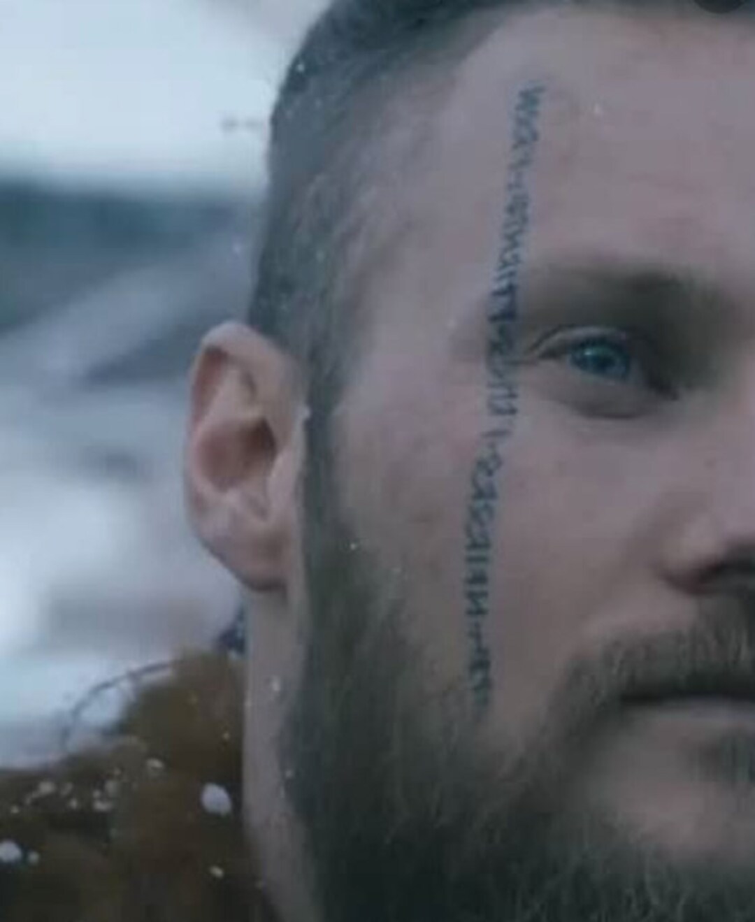 Wikinger gesichtstattoo