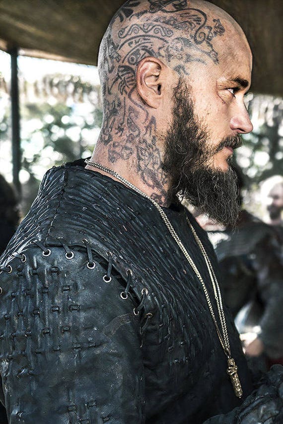 Ragnar Vikings Head Custom Temporary tattoo for Cosplay | Etsy