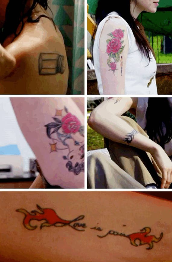 Alex Vause OITNB Custom Temporary Tattoos for Cosplayers - Etsy