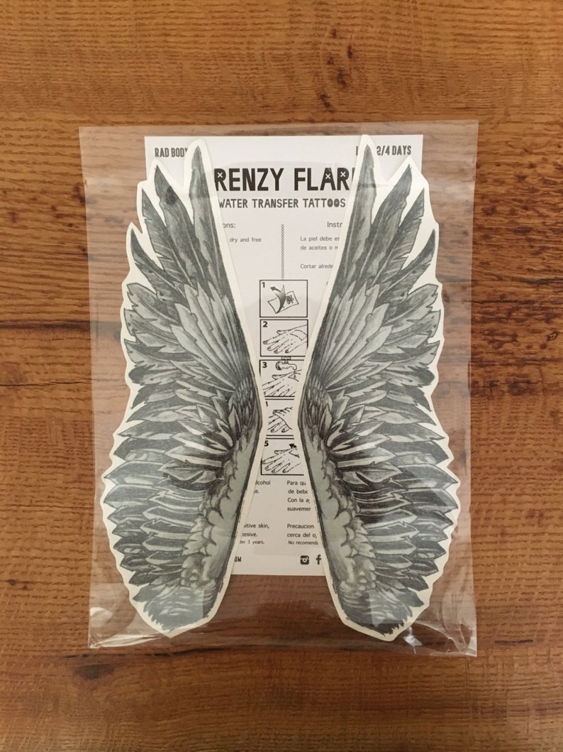 Wings Large Temporary Tattoo for Cosplaying image 2