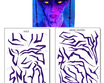 Jinu Demon Marks Temporary Tattoos for Cosplay , Saja boys Costume
