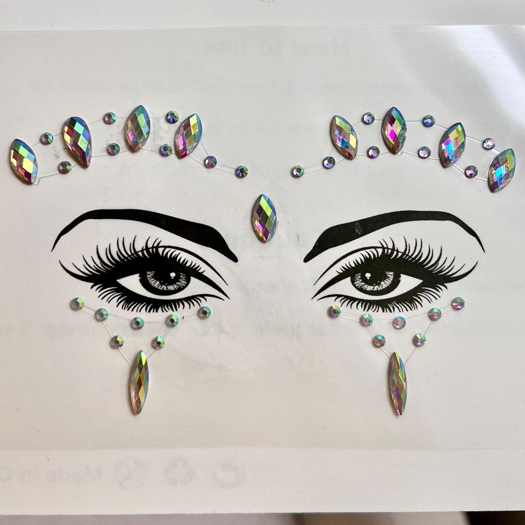 Queen Mermaid Face Jewels for Halloween Costume Carnival or Etsy