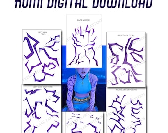 Digital Download Rumi Devil Hunters Patterns Tattoos