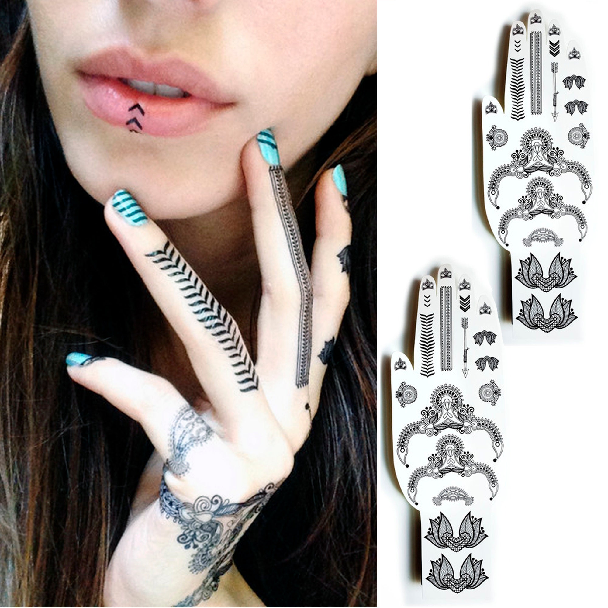 Aggregate 76+ finger tattoos tribal latest - in.cdgdbentre