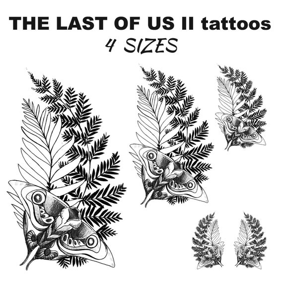 The Last of Us Ellie Tattoo *inspired* - Black | Poster