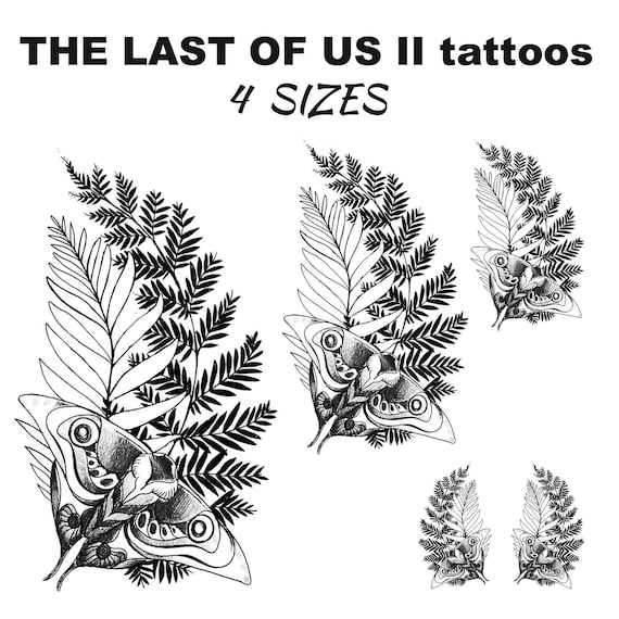 Ellie Tattoo Sticker Last of US Cosplay Props Temporary Tattoo Body Sticker  Hand Neck Wrist Art Fashion