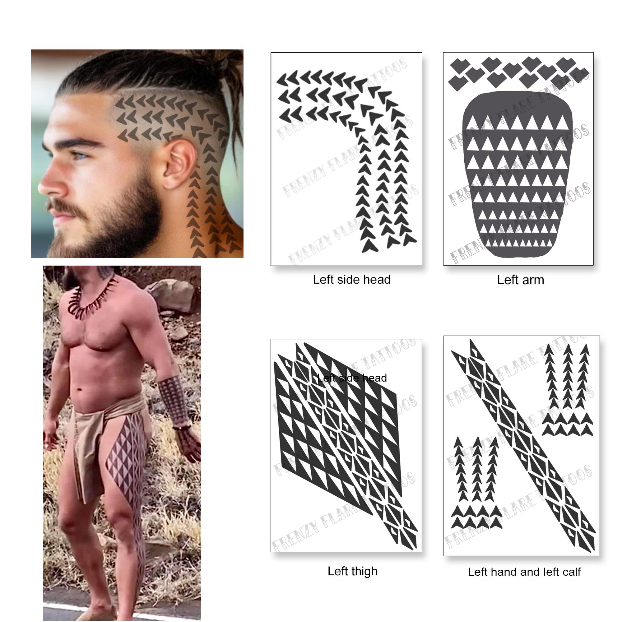 Kaiana, Chief of War: Temporary Tattoos for Cosplayers. Halloween