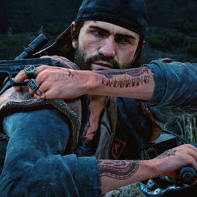 Deacon Temporary Tattoos. Days Gone Deacon St John Designs for Etsy