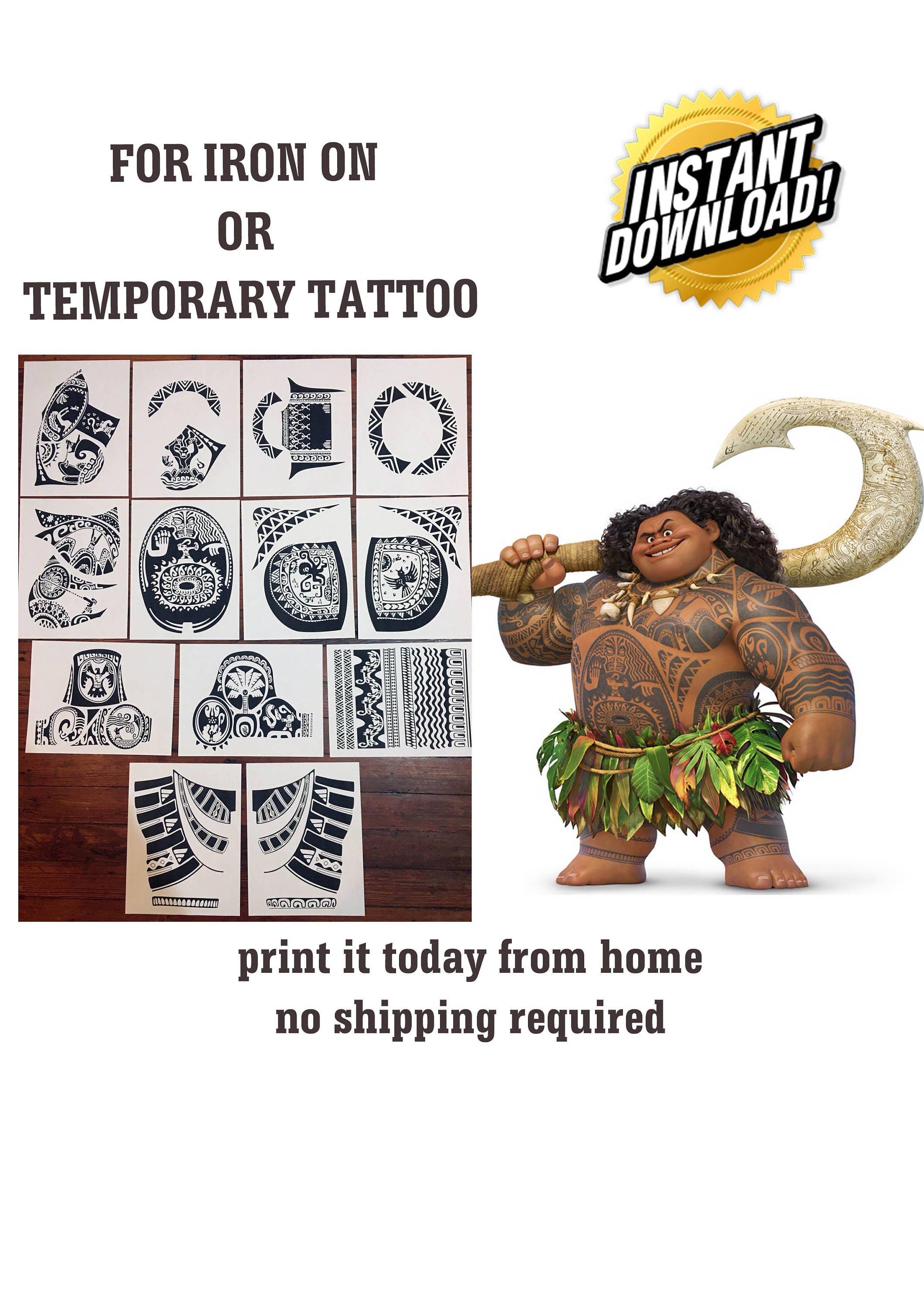Maui moana tattoo shirt - Etsy 日本
