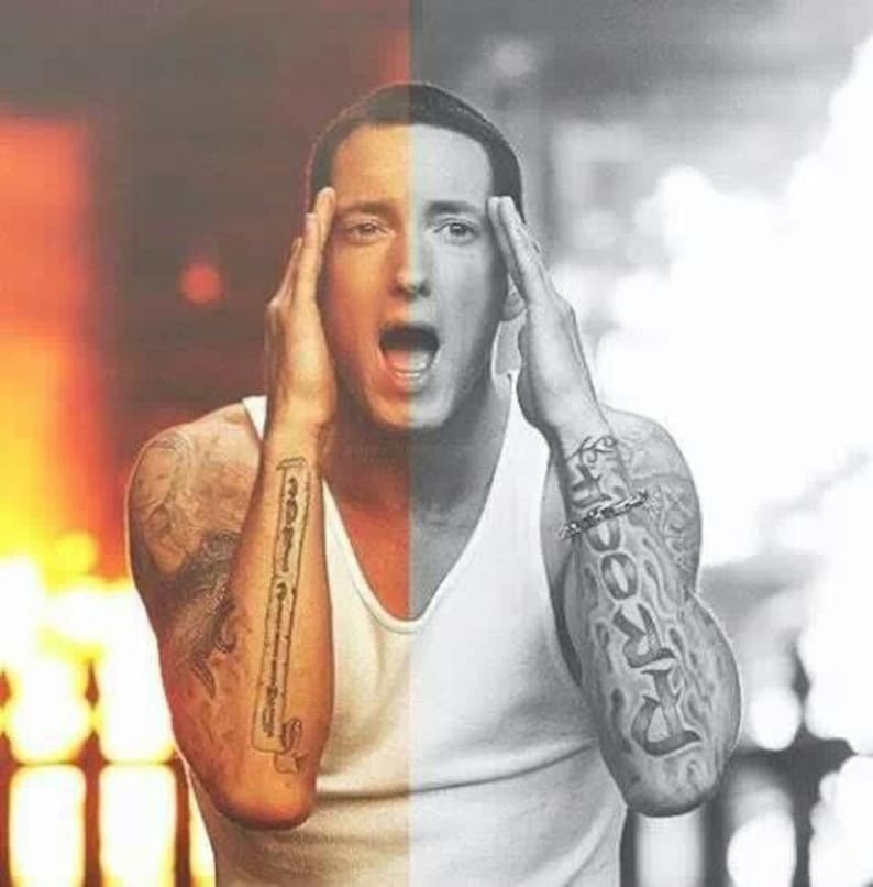 Eminem Temporary Tattoos for Costume image 1