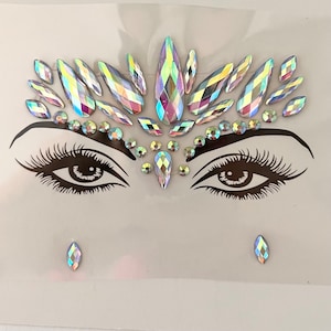 Goddess Face Jewels for Costume, Carnival or Festivals.  Princess, Cleopatra, Fairy Costume Accessory