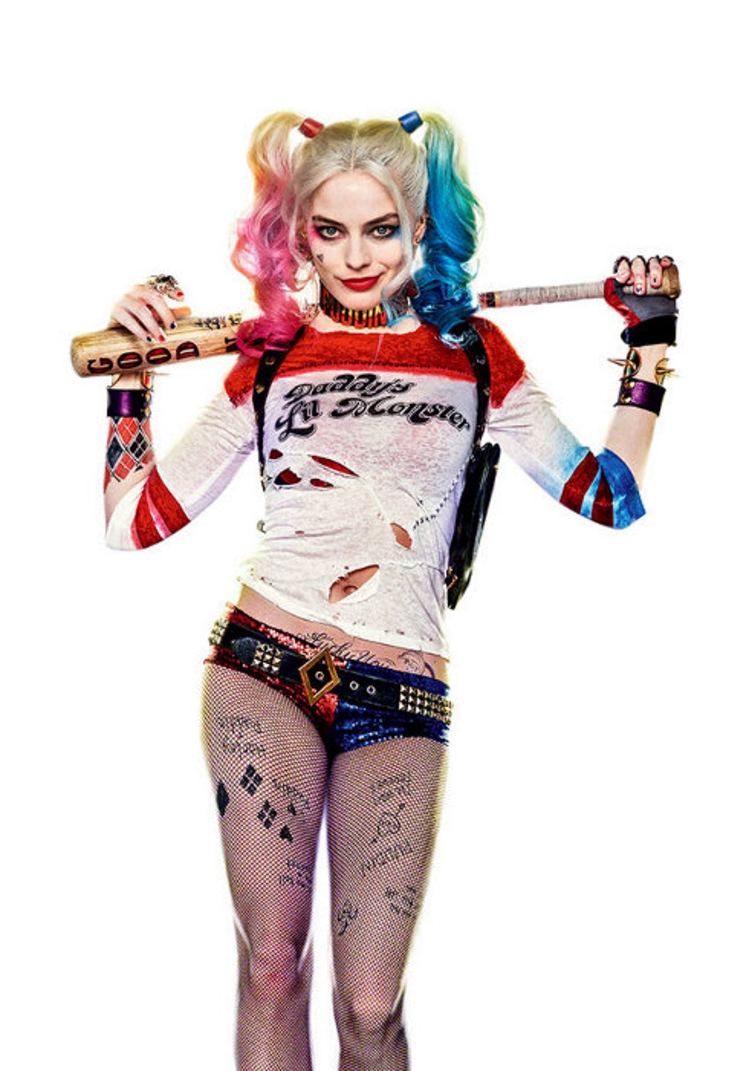 Harley Quinn Temporary tatoeages Suicide kostuum Cosplay - Etsy Nederland